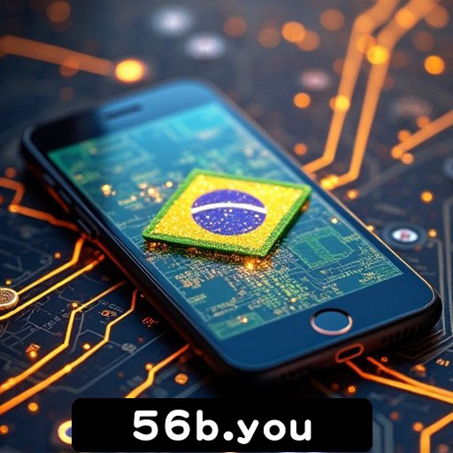 Tela inicial do app 56b no celular